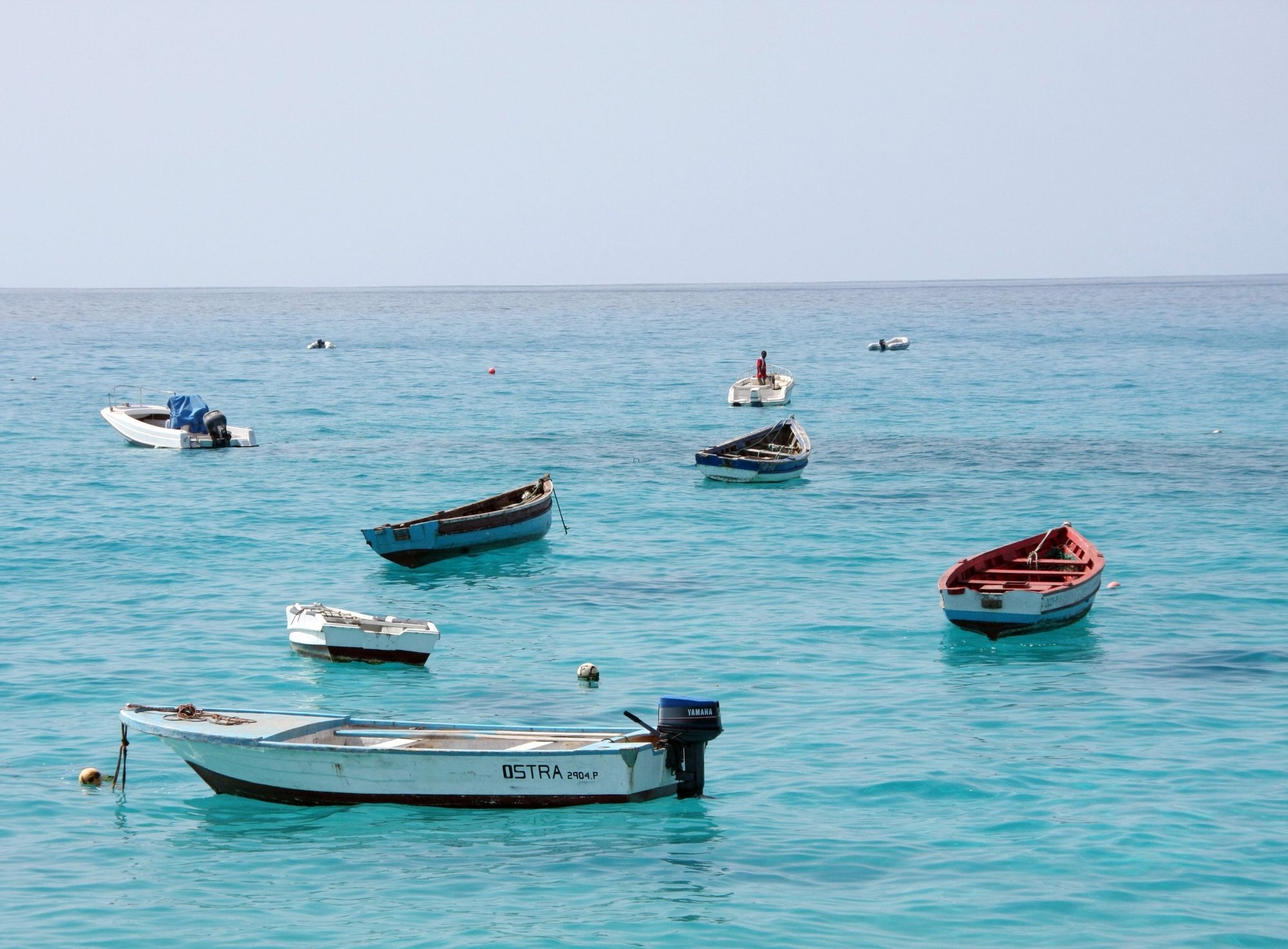 Fishing boats at Santa Maria, Sal
