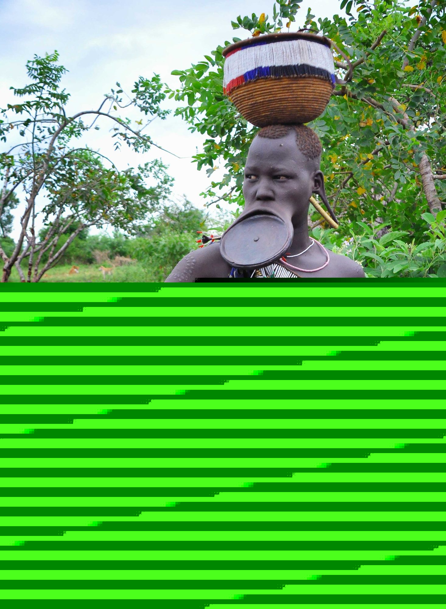 Hombre mursi, valle del Omo