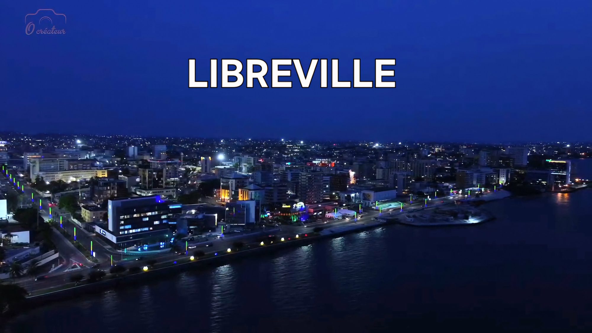 Libreville bei Nacht