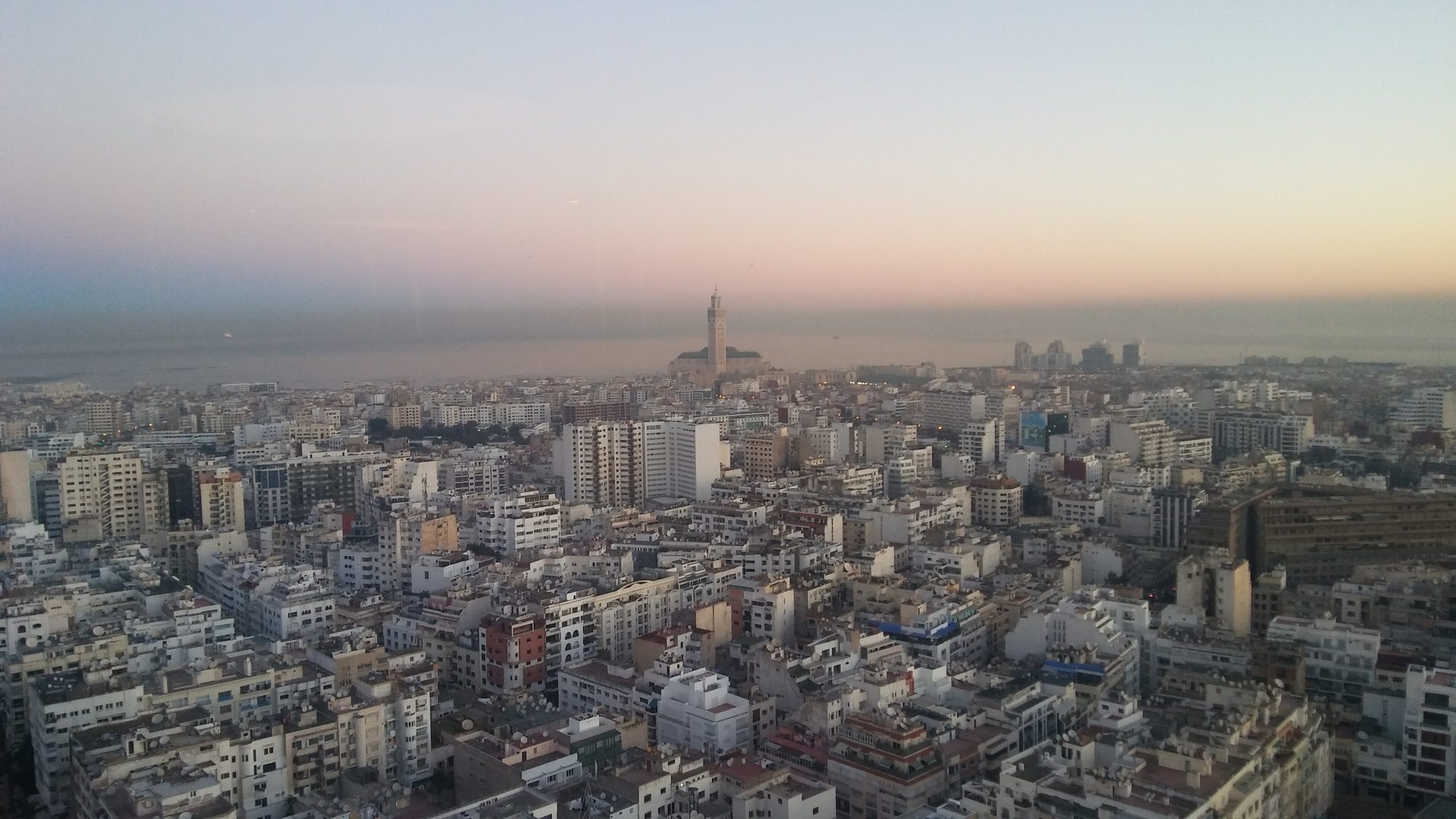 Hassan II Mosque at sunrise, Casablanca