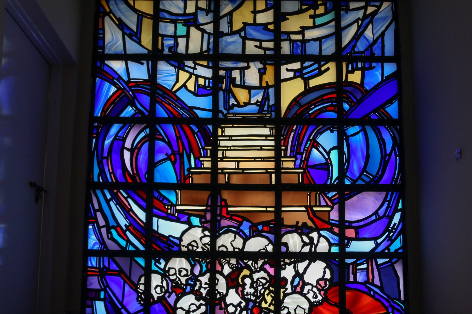 Stained glass window, Kigali Genocide Memorial