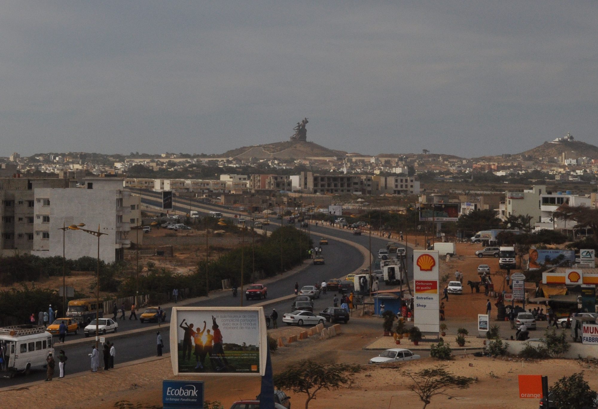 The monument above the Mamelles, Dakar