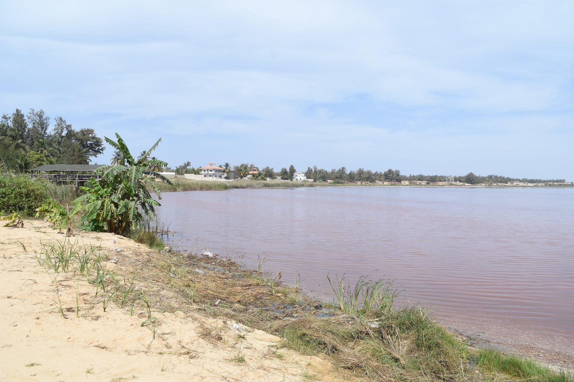 Orilla del lago Retba