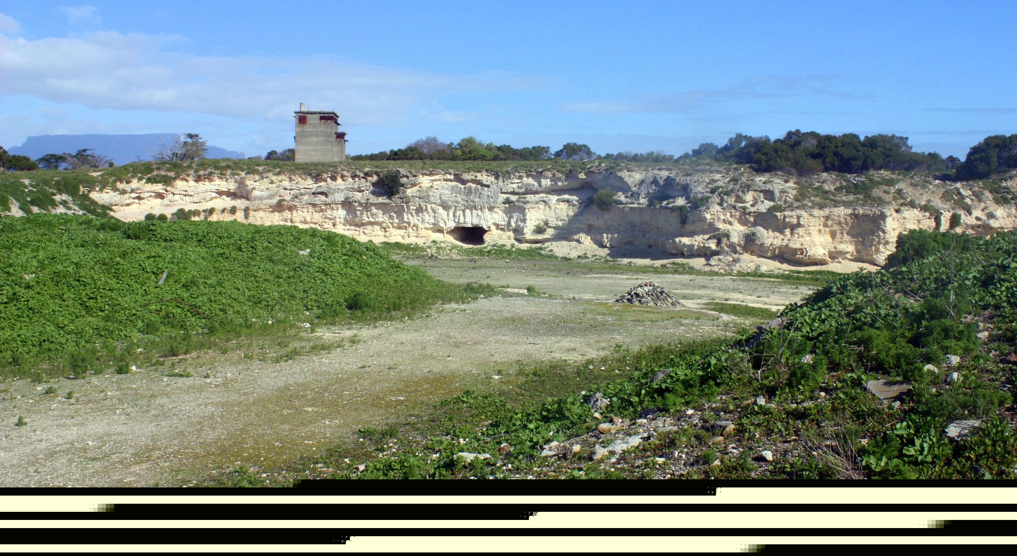 Limestone quarry, Robben Island